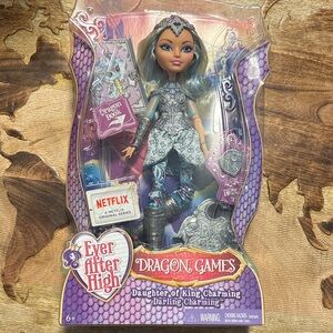 Ever After High Dragon Games Darling Charming Doll - Silver and Blue